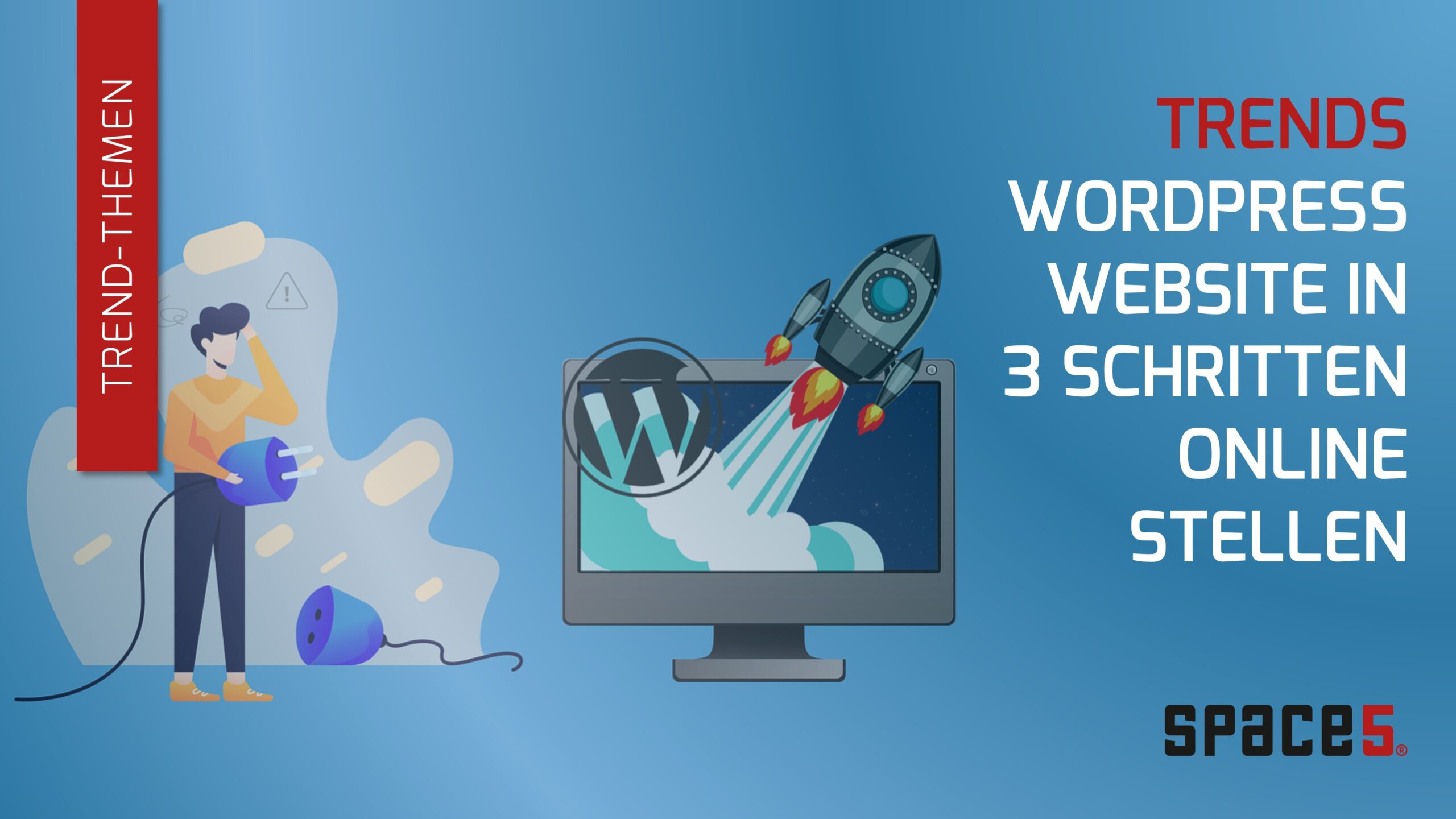 WordPress in 3 Schritten online stellen